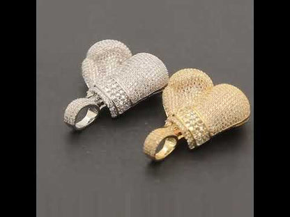 Reverse Set Boxing Gloves Pendant