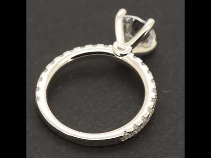 Solitaire Eternity Engagement Ring 7