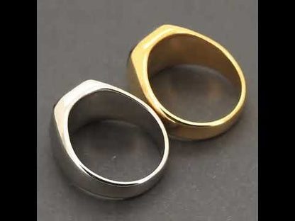 Onyx Signet Ring Size 7
