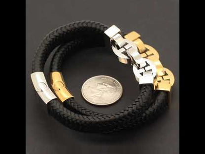 14mm Mariner Leather Bracelet 8”
