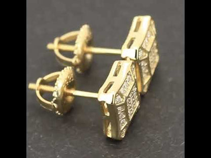 7.5mm Moissanite Square Studs