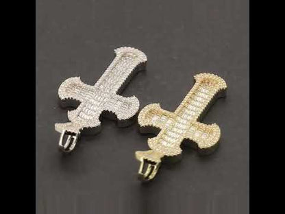 Baguette Cross Pendant