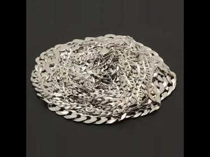 6.5mm Diamond Cut Curb Cuban Link Chain 22"