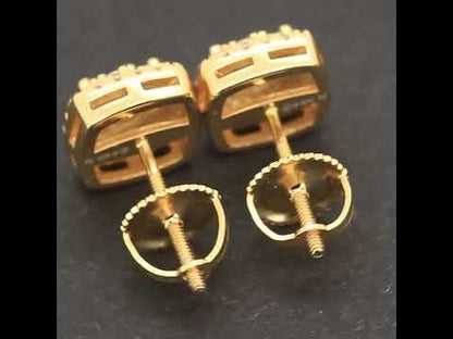 8mm Moissanite Square Studs