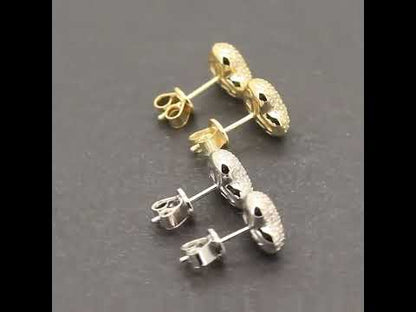 10mm Puffy Heart Studs