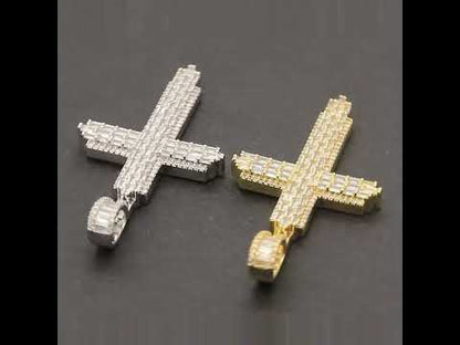 Baguette Cross Pendant