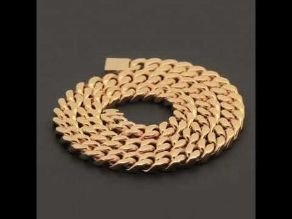 13mm Square Cut Cuban Link Chain 20"