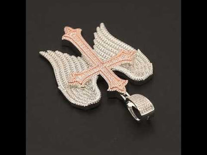 Cross Angel Wing Pendant