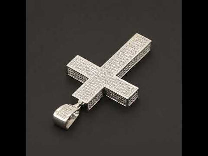 3D Rectangular Cross Pendant