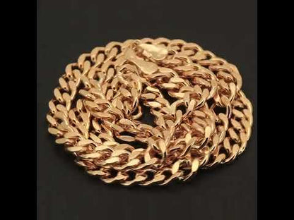 6mm Curb Cuban Link Chain 24"
