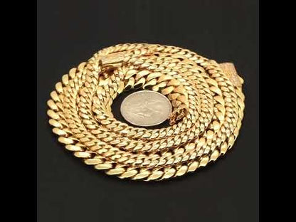 10mm Monaco Miami Cuban Link Bracelet 8"