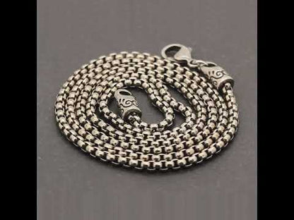 3mm Gunmetal Box Chain 24"