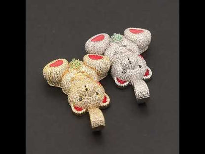 Teddy Bear Money Bag Pendant