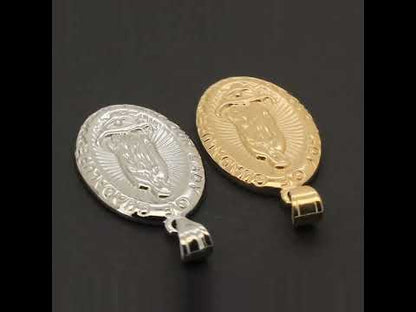 Virgin Mary Our Lady of Guadalupe Medallion Pendant