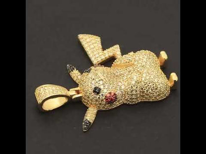 Moissanite Pokemon Pikachu Pendant