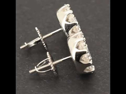 10mm Moissanite Circle Cluster Studs