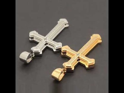 Lords Prayer Cross Pendant