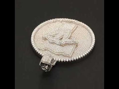 Quadruple Number 7 Circle Pendant