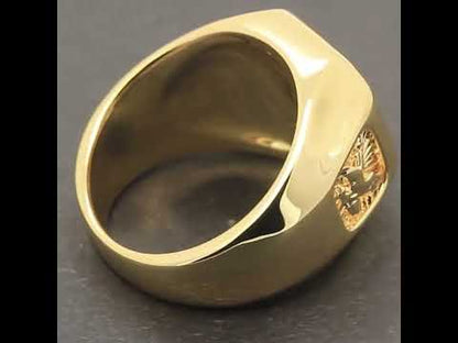 Eagle Square Signet Ring Size 10