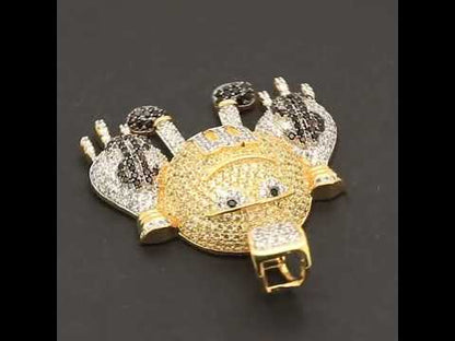 Yellow M&M Money Bag Pendant