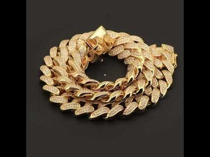 24mm Cuban Link Bracelet 9"