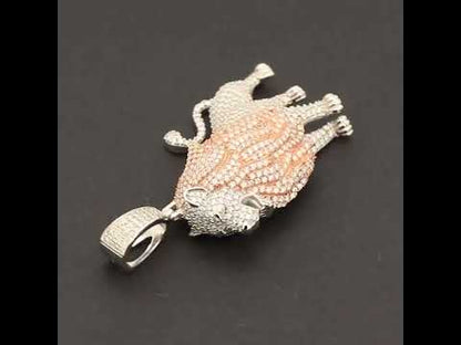 Moissanite Lion Pendant