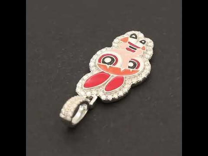 Moissanite Power Puff Girls Blossom Pendant