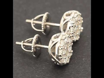8.5mm Moissanite Circle Studs