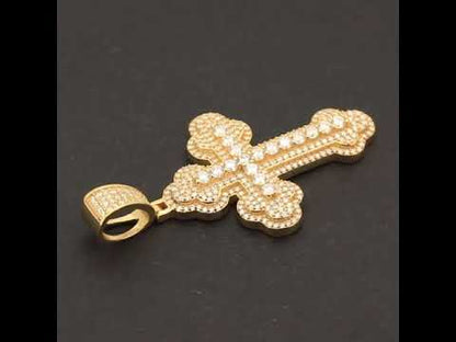 Moissanite Cross Pendant