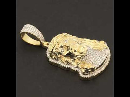 Moissanite Jesus Piece Pendant