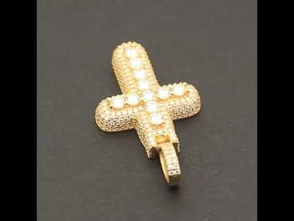 4.82ctw Moissanite Cross Pendant