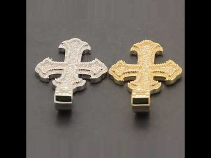 Cluster Flared Cross Pendant