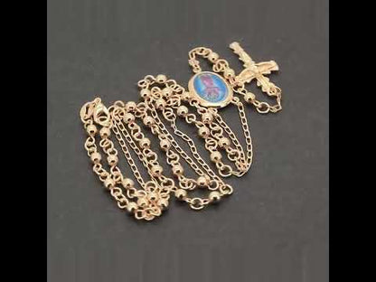 3mm Baby Jesus Enamel Rosary 24"+3.8"