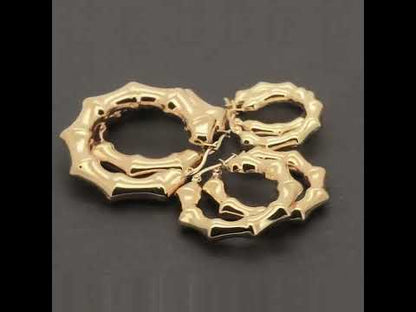 6mm x 30mm Chunky Bamboo Hoops