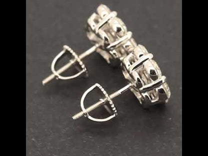 10mm 1.5ctw Moissanite Cluster Studs