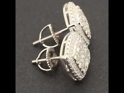 Moissanite 11mm Square Studs