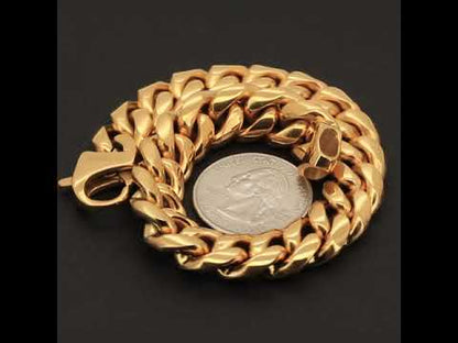 12mm Miami Cuban Link Bracelet 8.5”