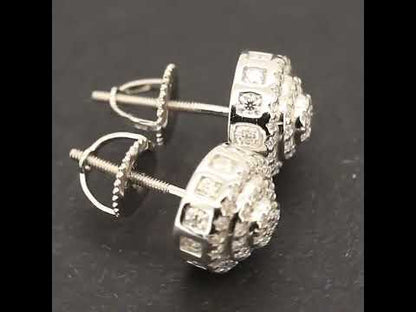 9mm Moissanite Circle Studs