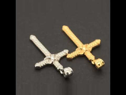 Cable Cross Pendant
