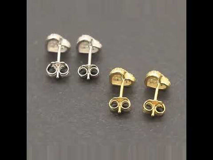 8mm Puffy Heart Studs