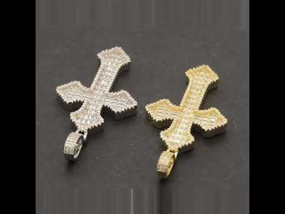 Baguette Cross Pendant