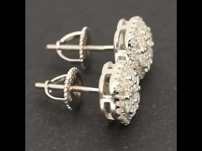 8.5mm Moissanite Cluster Studs