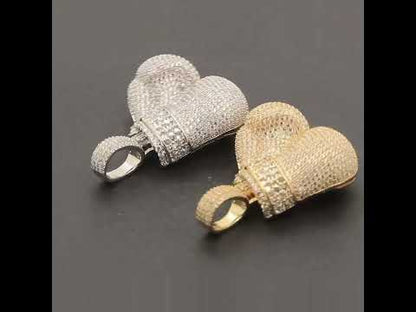 Reverse Set Boxing Gloves Pendant