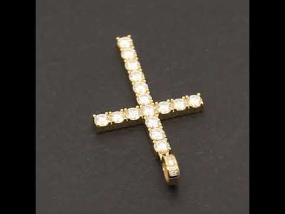 Moissanite Cross Pendant