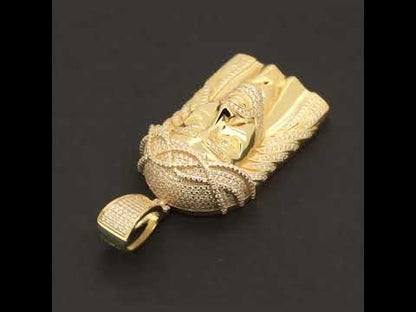 Moissanite Jesus Piece Pendant