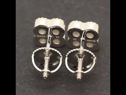 0.5ctw 6.5mm Moissanite Clover Studs