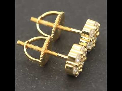 6mm Moissanite Cluster Studs