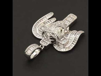 Jesus Angel Wing Cross Pendant