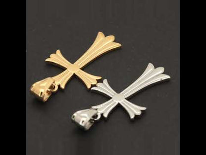 Gothic Flared Cross Pendant