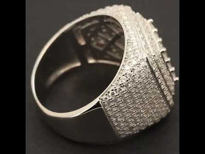 3.13ct Moissanite Square Ring Size 8